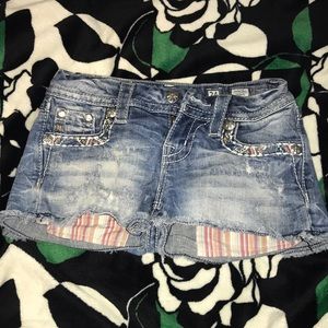 Buckle miss me shorts
